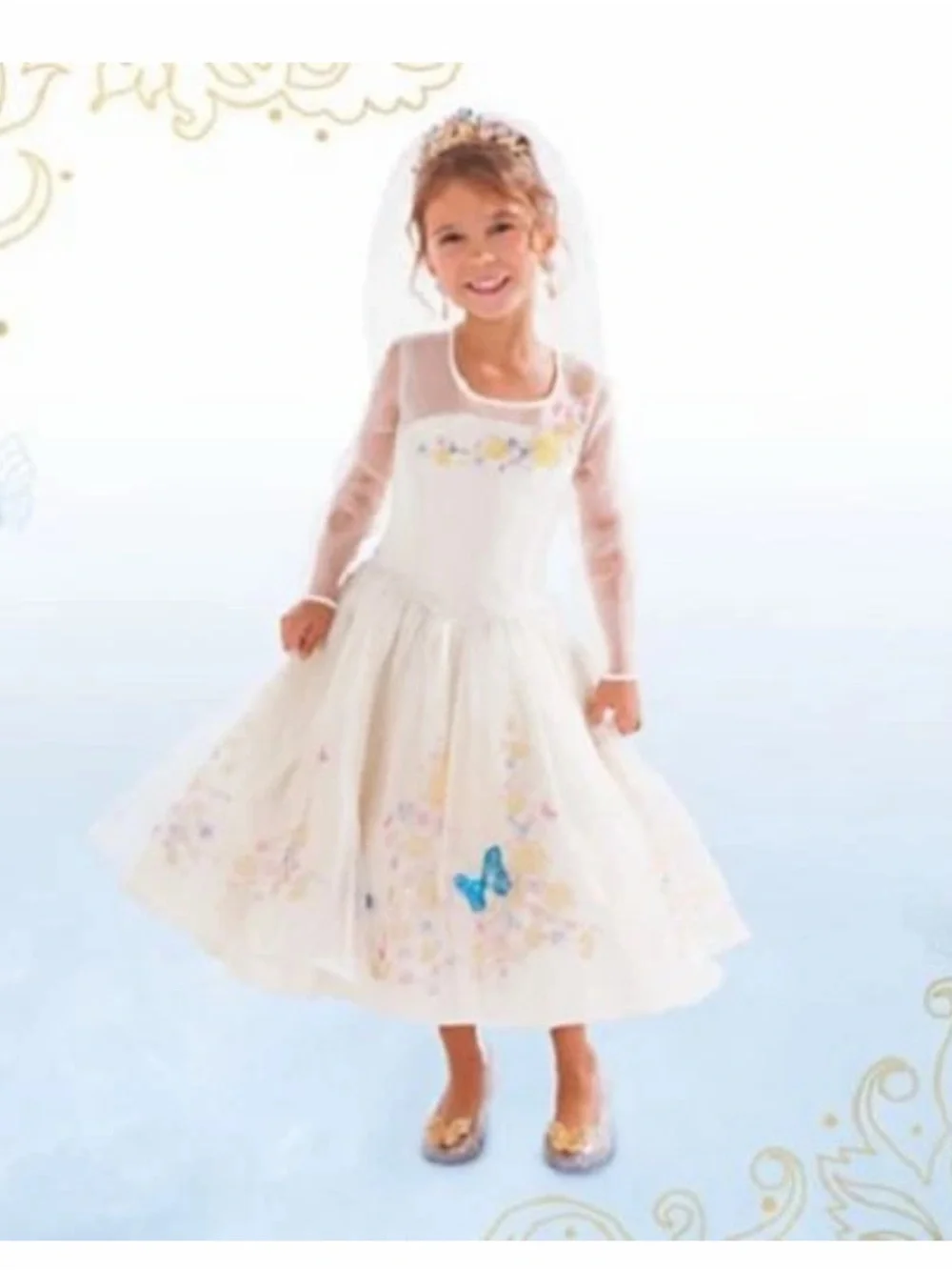 Disney Store Cinderella Live Action Wedding Dress Costume